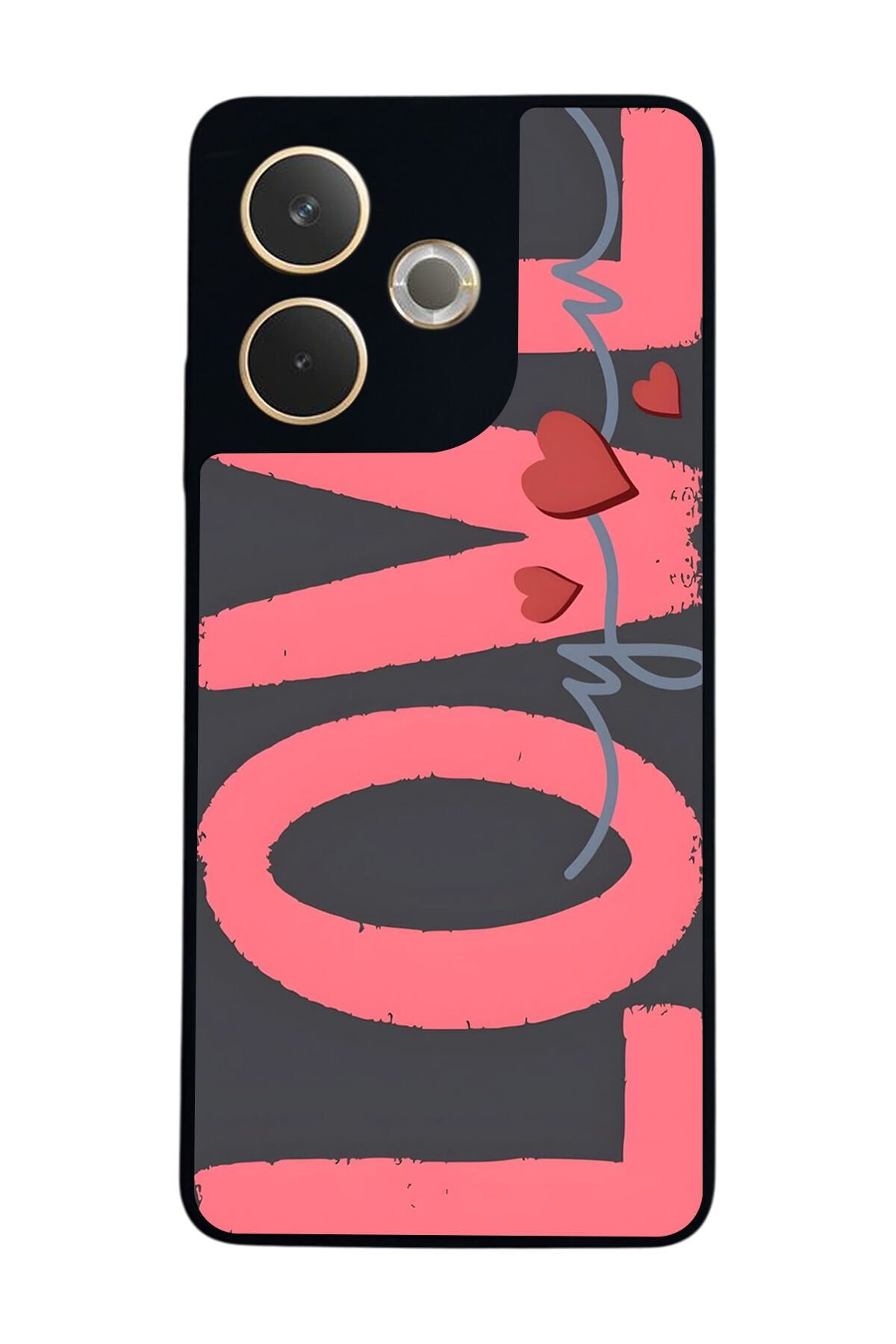 Oppo A5 Pro Uyumlu Love Tasarımlı Glossy Premium Kılıf