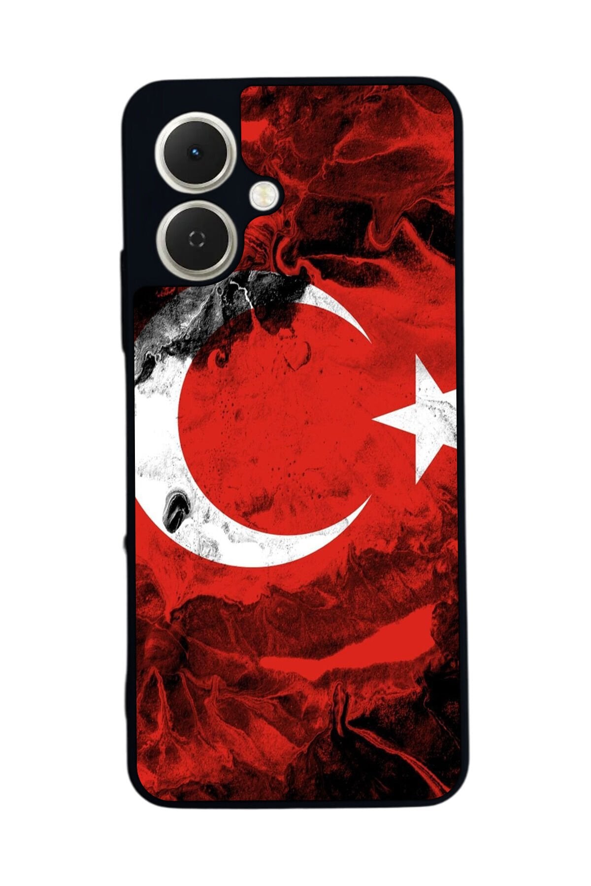 Tecno Spark GO 2 Uyumlu Türk Bayragi Tasarımlı Glossy Premium Kılıf