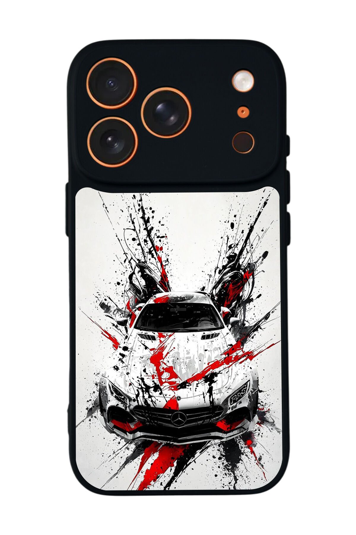 iPhone 17 Pro Max Uyumlu Mercedes Tasarımlı Glossy Premium Kılıf