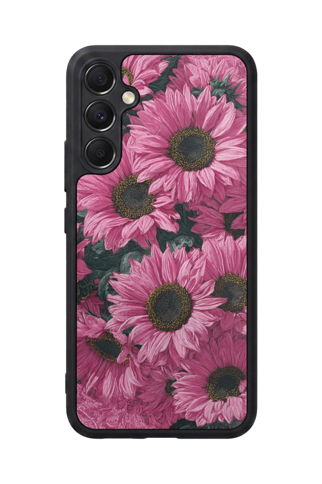 Samsung Galaxy M34 Uyumlu Cicek Tasarımlı Glossy Premium Kılıf