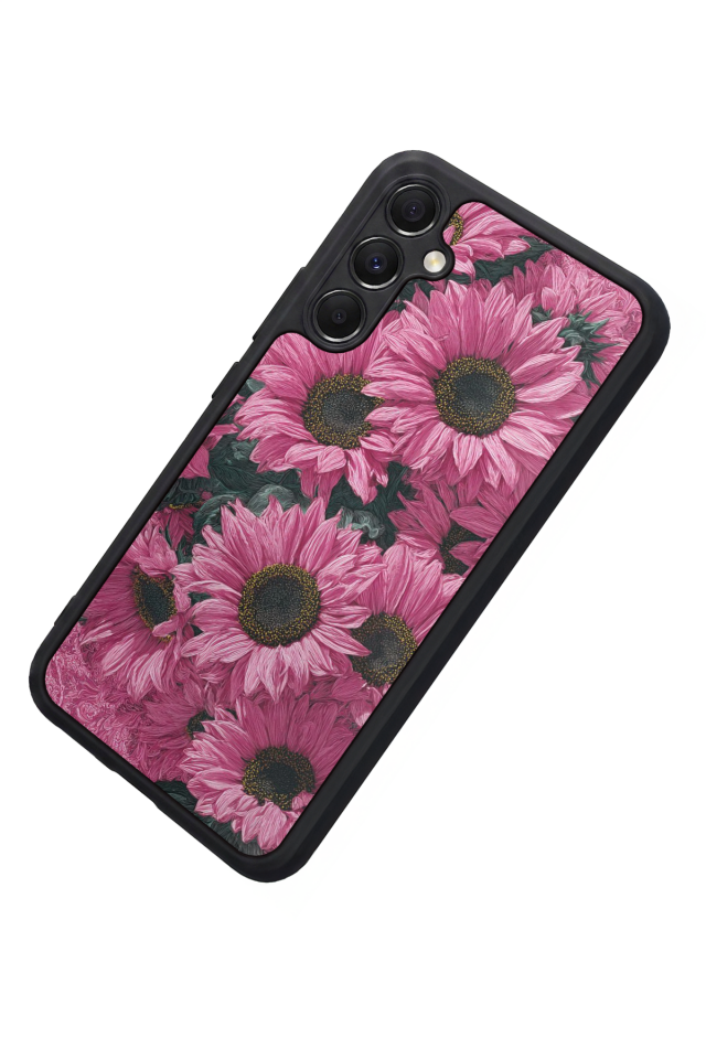 Samsung Galaxy M34 Uyumlu Cicek Tasarımlı Glossy Premium Kılıf