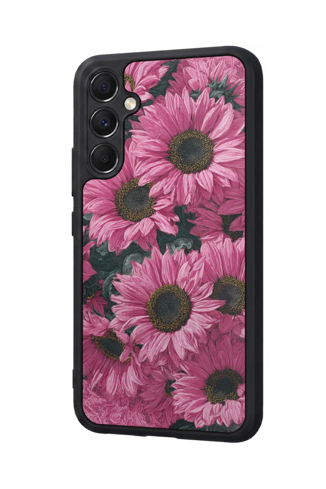 Samsung Galaxy M34 Uyumlu Cicek Tasarımlı Glossy Premium Kılıf