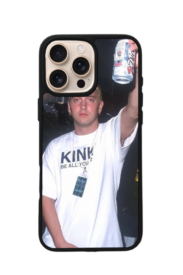 iPhone 16 Pro Max Uyumlu Eminem Tasarımlı Glossy Premium Kılıf