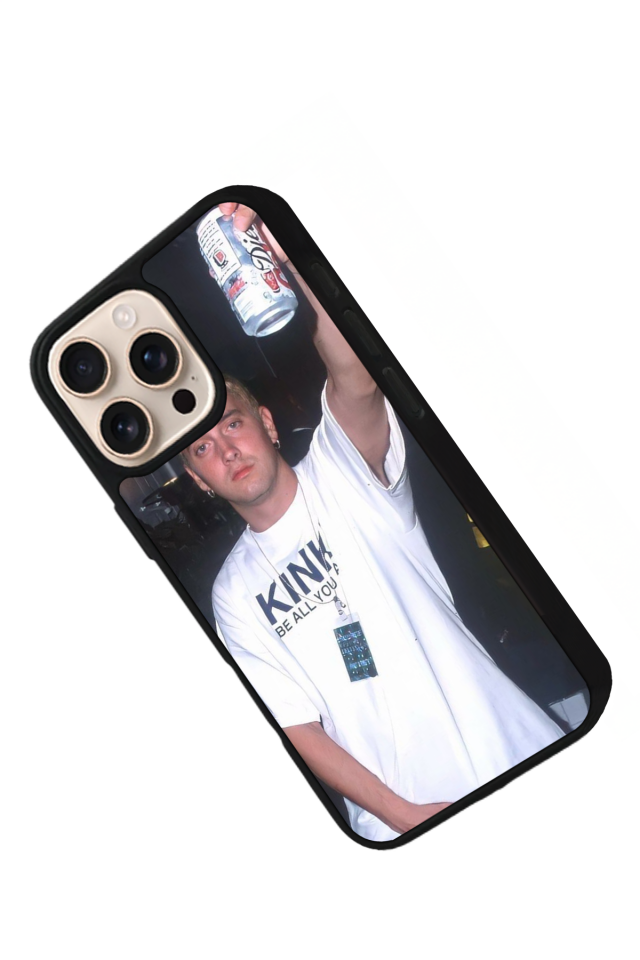iPhone 16 Pro Max Uyumlu Eminem Tasarımlı Glossy Premium Kılıf