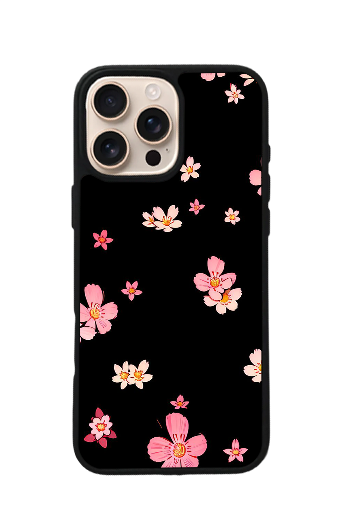 iPhone 15 Pro Uyumlu Floral Tasarımlı Glossy Premium Kılıf