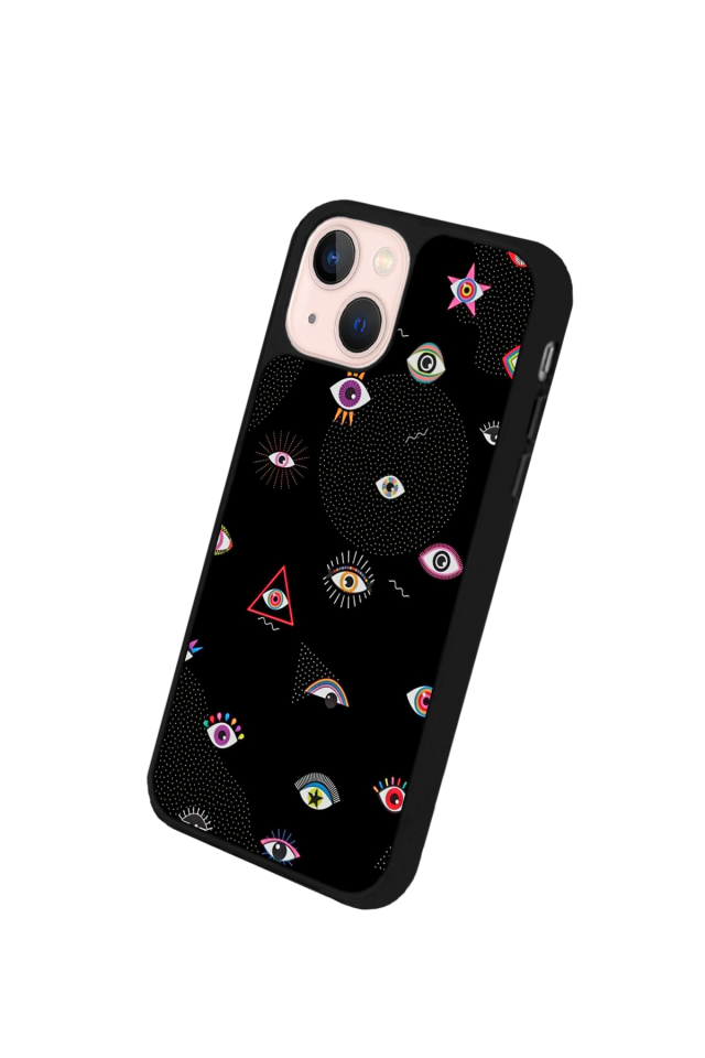 iPhone 14 Plus Uyumlu Göz Tasarımlı Glossy Premium Kılıf