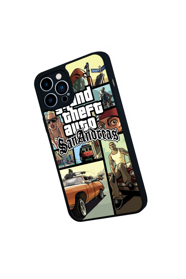 iPhone 13 Pro Max Uyumlu GTA Tasarımlı Glossy Premium Kılıf