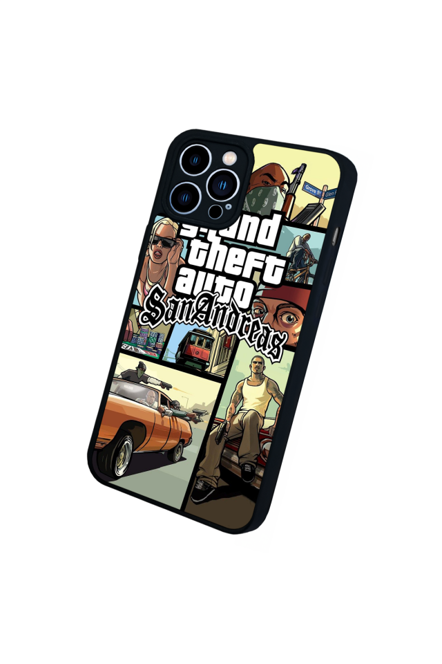 iPhone 13 Pro Max Uyumlu GTA Tasarımlı Glossy Premium Kılıf