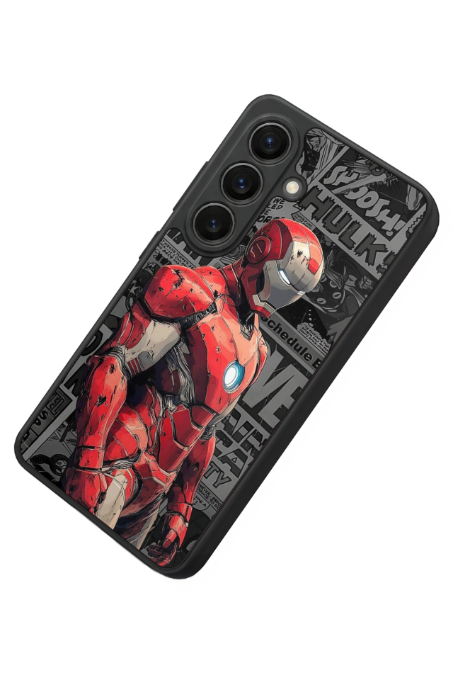 Samsung Galaxy S26 Uyumlu Iron Man ( Demir Adam ) Tasarımlı Glossy Premium Kılıf