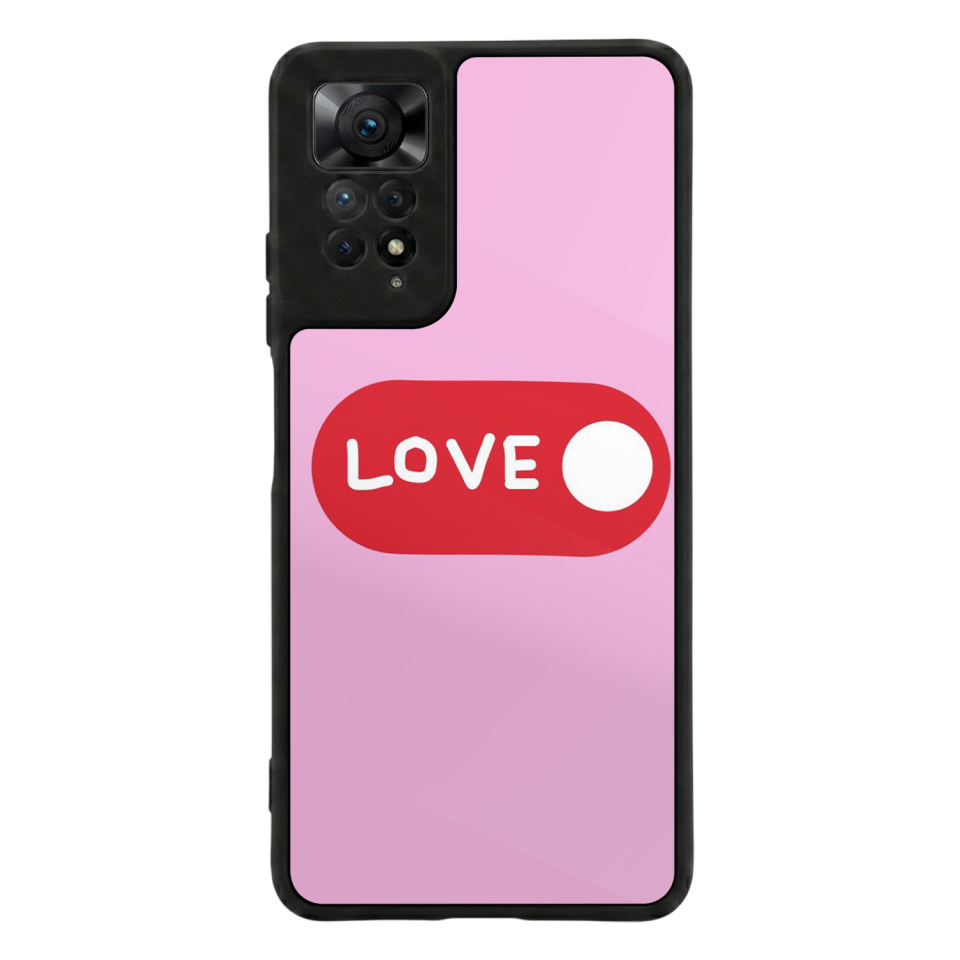 Xiaomi Redmi Note 11 Pro Uyumlu Kalp Love Tasarımlı Glossy Premium Kılıf
