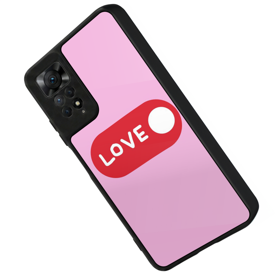 Xiaomi Redmi Note 11 Pro Uyumlu Kalp Love Tasarımlı Glossy Premium Kılıf