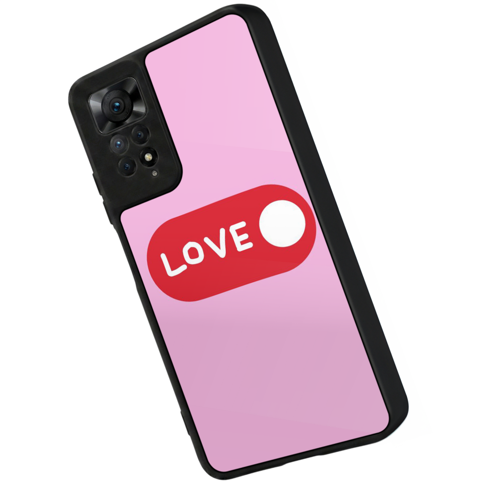 Xiaomi Redmi Note 11 Pro Uyumlu Kalp Love Tasarımlı Glossy Premium Kılıf