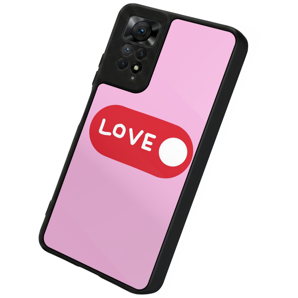 Xiaomi Redmi Note 11 Pro Uyumlu Kalp Love Tasarımlı Glossy Premium Kılıf