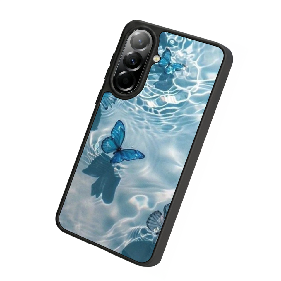 Samsung Galaxy A57 Uyumlu Kelebek Tasarımlı Glossy Premium Kılıf