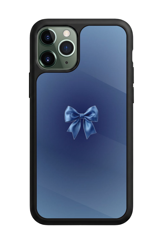 iPhone 11 Pro Max Uyumlu Kurdele Tasarımlı Glossy Premium Kılıf