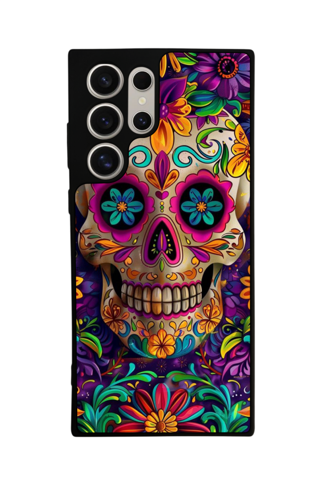 Samsung Galaxy S24 Ultra Uyumlu KuruKafa Tasarımlı Glossy Premium Kılıf