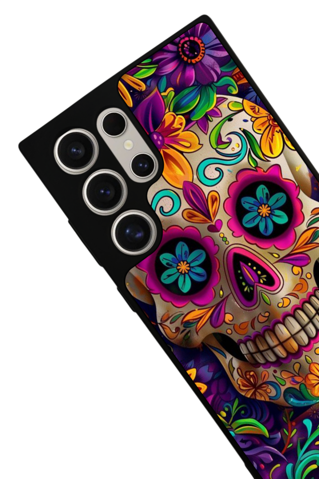 Samsung Galaxy S24 Ultra Uyumlu KuruKafa Tasarımlı Glossy Premium Kılıf