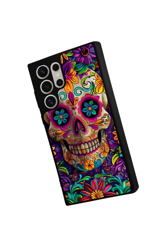 Samsung Galaxy S24 Ultra Uyumlu KuruKafa Tasarımlı Glossy Premium Kılıf