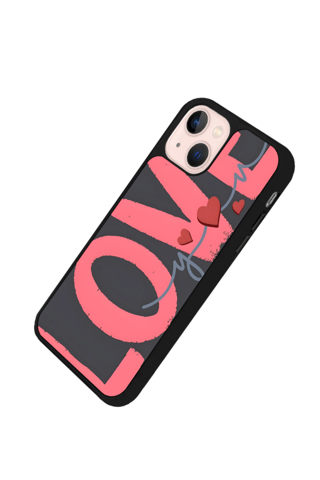 iPhone 15 Uyumlu Love Tasarımlı Glossy Premium Kılıf