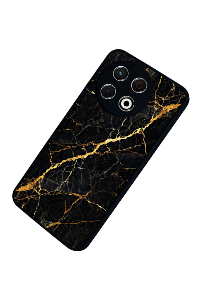Tecno Spark 30 Pro Uyumlu Mermer Marble Tasarımlı Glossy Premium Kılıf