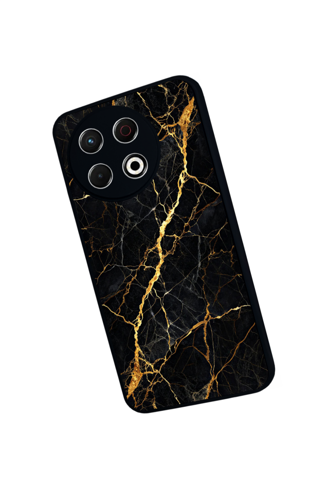 Tecno Spark 30 Pro Uyumlu Mermer Marble Tasarımlı Glossy Premium Kılıf