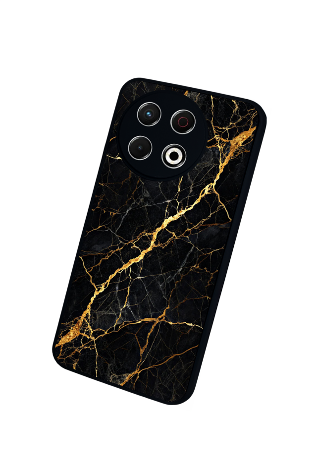 Tecno Spark 30 Pro Uyumlu Mermer Marble Tasarımlı Glossy Premium Kılıf