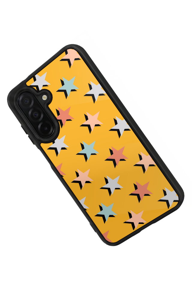 Samsung Galaxy A36 Uyumlu Retro Yildizlar Tasarımlı Glossy Premium Kılıf