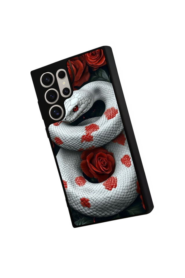 Samsung Galaxy S22 Ultra Uyumlu Yılan Tasarımlı Glossy Premium Kılıf