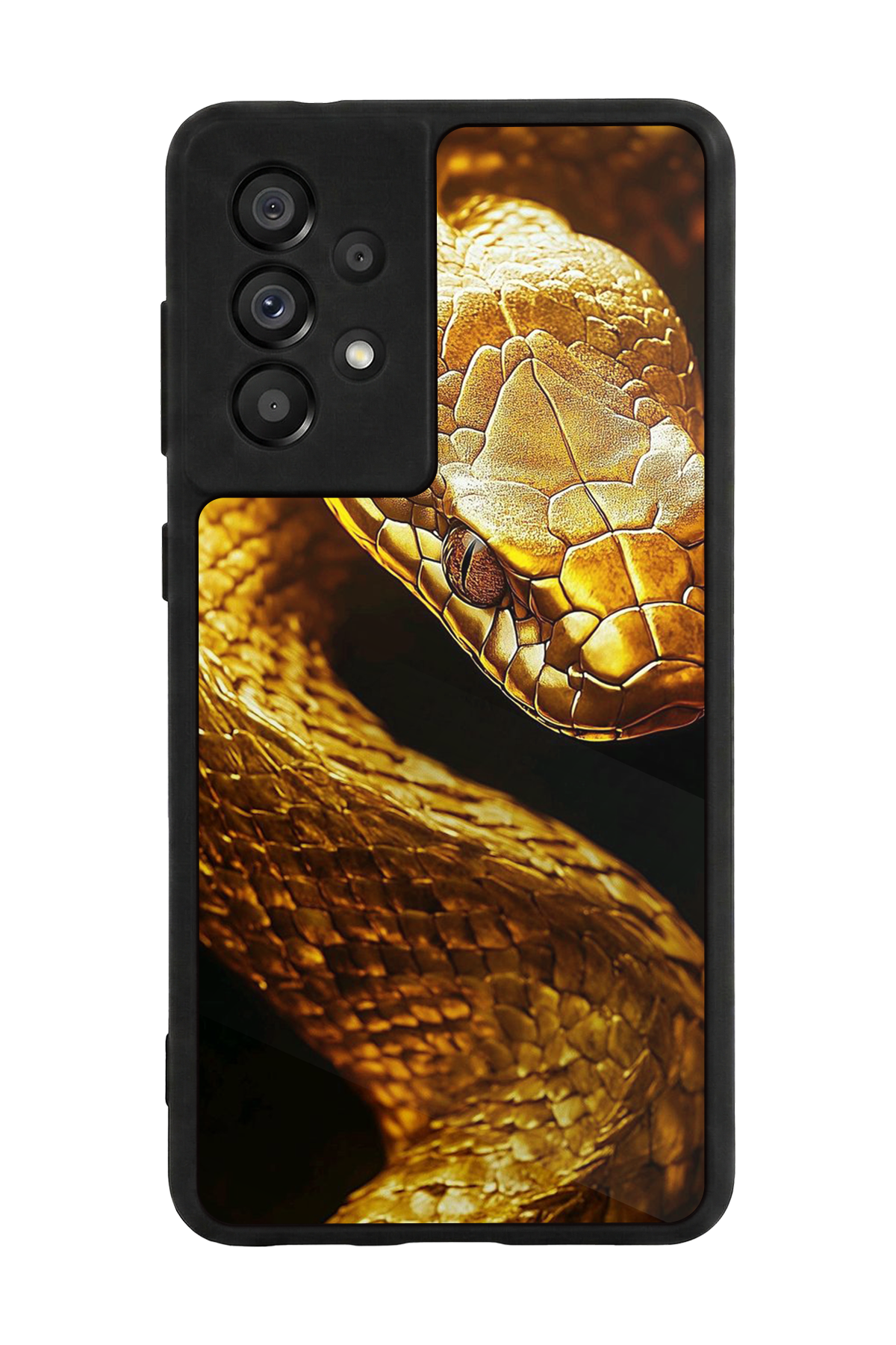 Samsung Galaxy A73 Uyumlu Yılan Tasarımlı Glossy Premium Kılıf