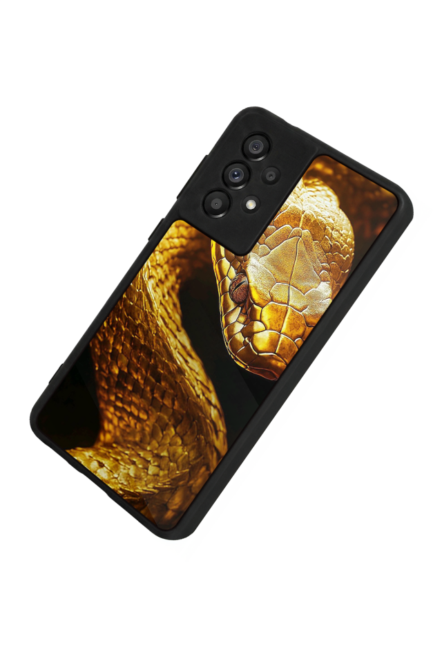 Samsung Galaxy A73 Uyumlu Yılan Tasarımlı Glossy Premium Kılıf