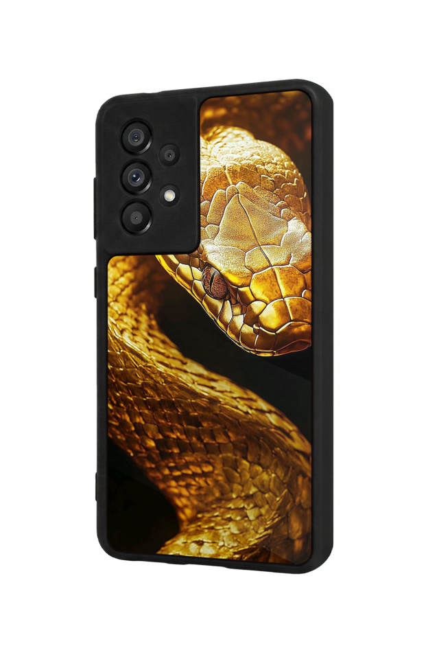 Samsung Galaxy A73 Uyumlu Yılan Tasarımlı Glossy Premium Kılıf