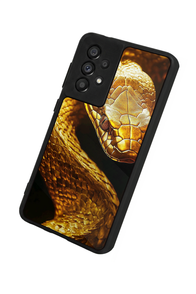 Samsung Galaxy A73 Uyumlu Yılan Tasarımlı Glossy Premium Kılıf