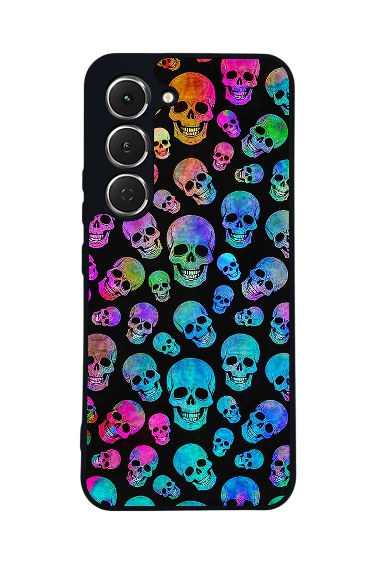 Tecno Spark 40 Pro Uyumlu KuruKafa Tasarımlı Glossy Premium Kılıf