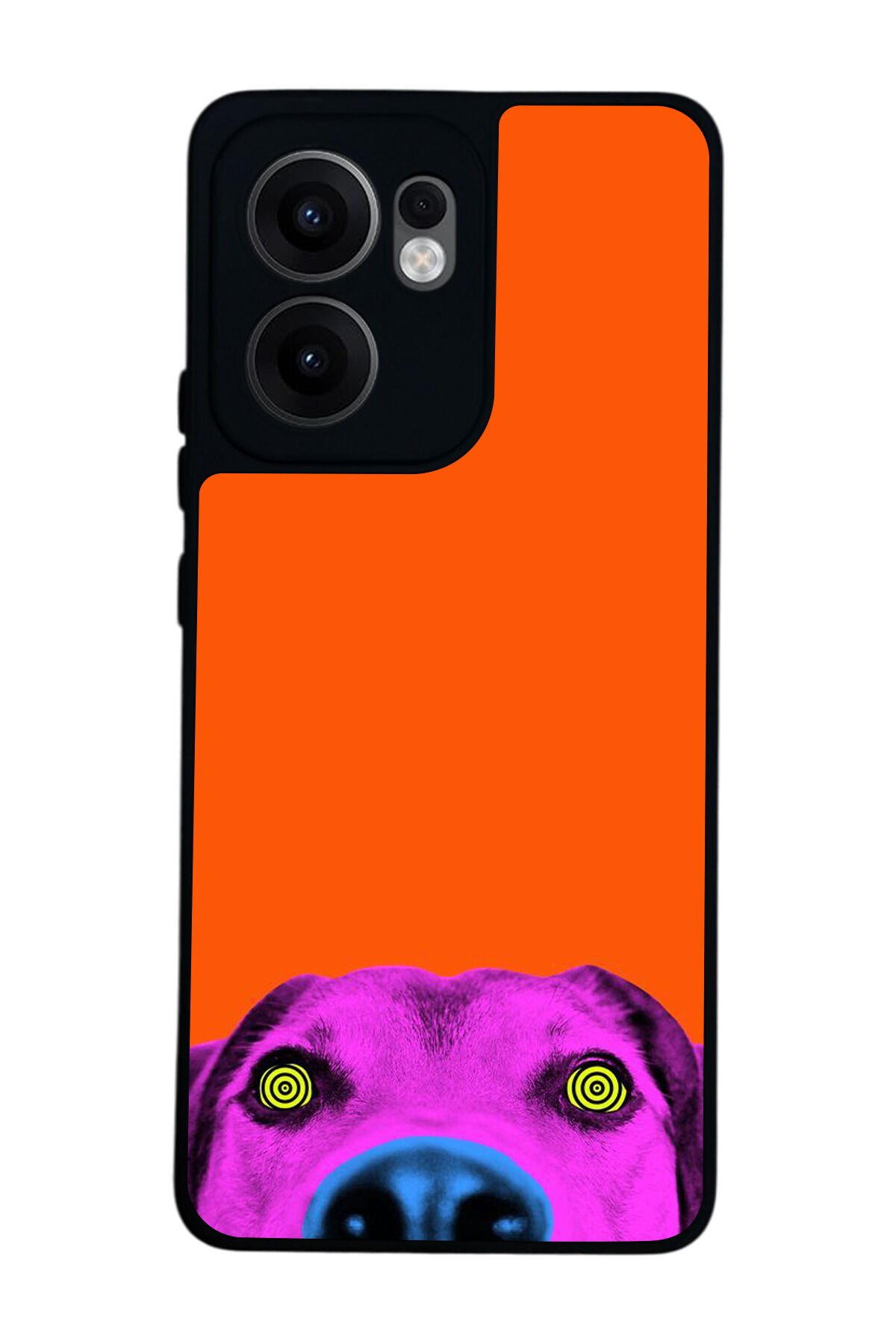 Oppo Reno 13F Uyumlu Kirmizi Tasarımlı Glossy Premium Kılıf