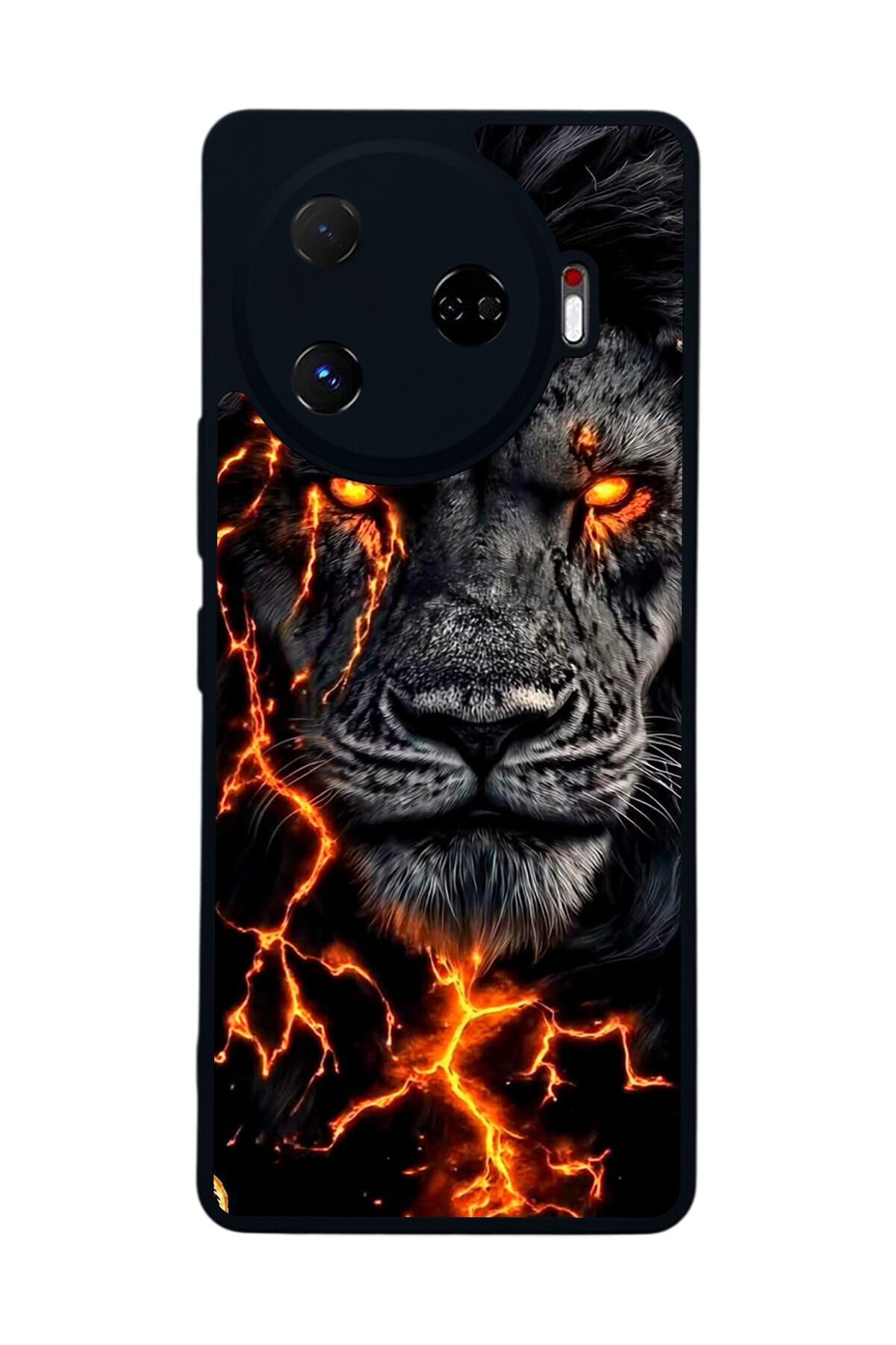Tecno Camon 30 Pro Uyumlu Aslan Tasarımlı Glossy Premium Kılıf