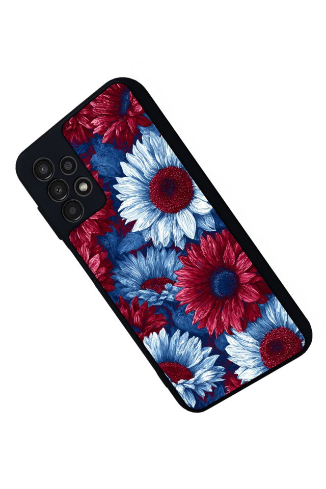 Samsung Galaxy A13 Uyumlu Cicek Tasarımlı Glossy Premium Kılıf