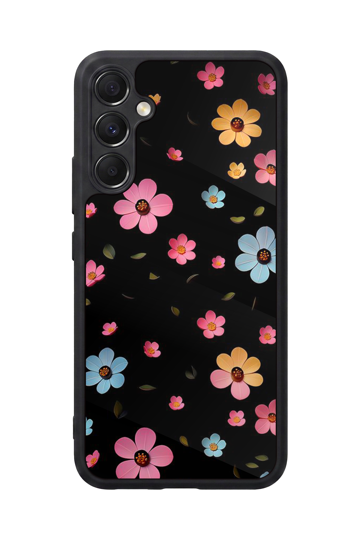 Samsung Galaxy M34 Uyumlu Cicek Tasarımlı Glossy Premium Kılıf
