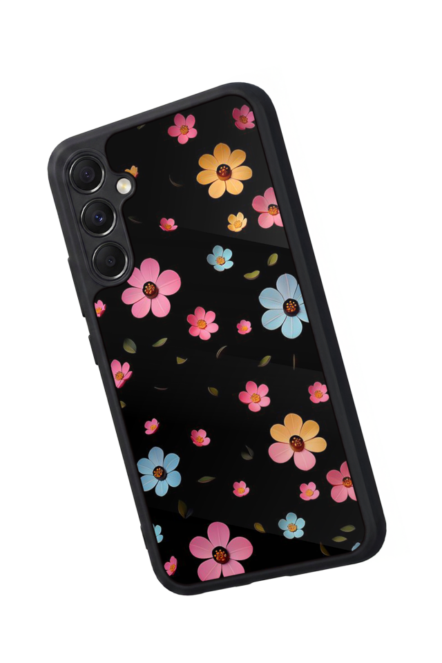 Samsung Galaxy M34 Uyumlu Cicek Tasarımlı Glossy Premium Kılıf