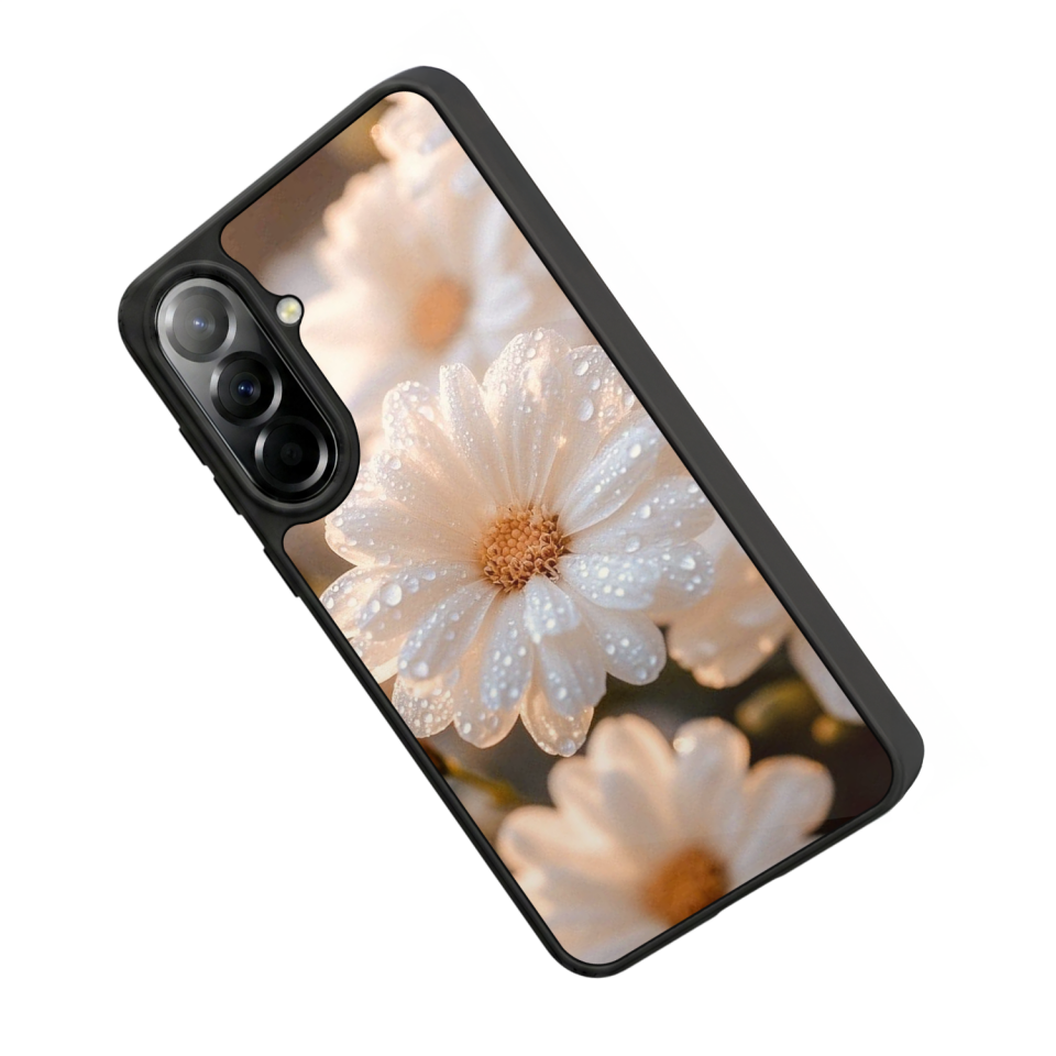 Samsung Galaxy A37 Uyumlu Cicek Tasarımlı Glossy Premium Kılıf