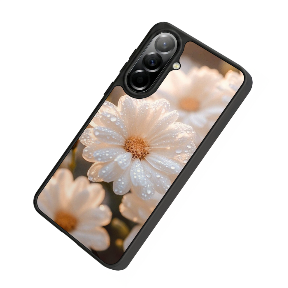 Samsung Galaxy A37 Uyumlu Cicek Tasarımlı Glossy Premium Kılıf