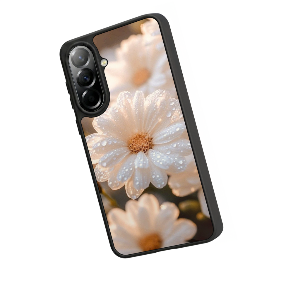 Samsung Galaxy A37 Uyumlu Cicek Tasarımlı Glossy Premium Kılıf