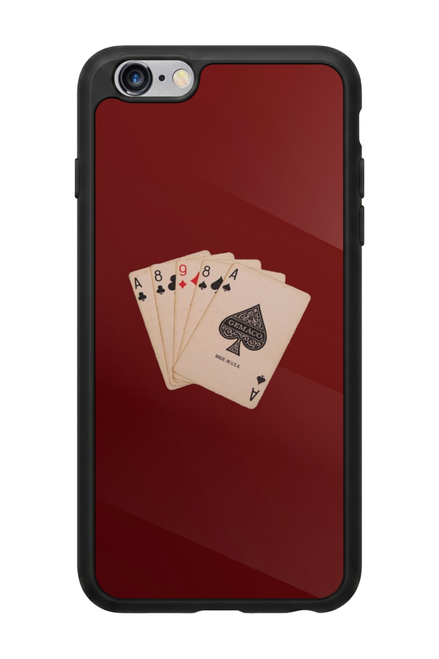 iPhone 6 Plus Uyumlu Kart Tasarımlı Glossy Premium Kılıf