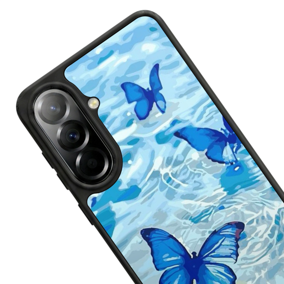 Samsung Galaxy A57 Uyumlu Kelebek Tasarımlı Glossy Premium Kılıf