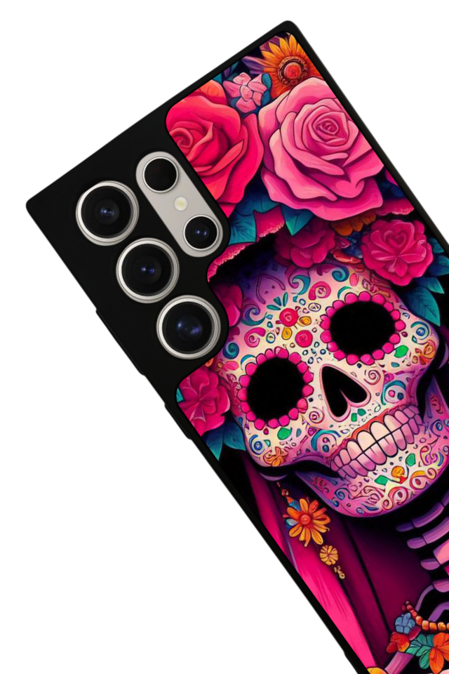 Samsung Galaxy S24 Ultra Uyumlu KuruKafa Tasarımlı Glossy Premium Kılıf