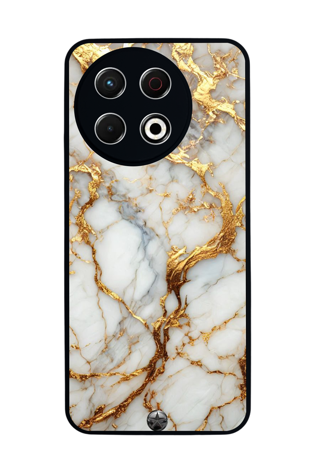 Tecno Spark 30 Pro Uyumlu Mermer Marble Tasarımlı Glossy Premium Kılıf