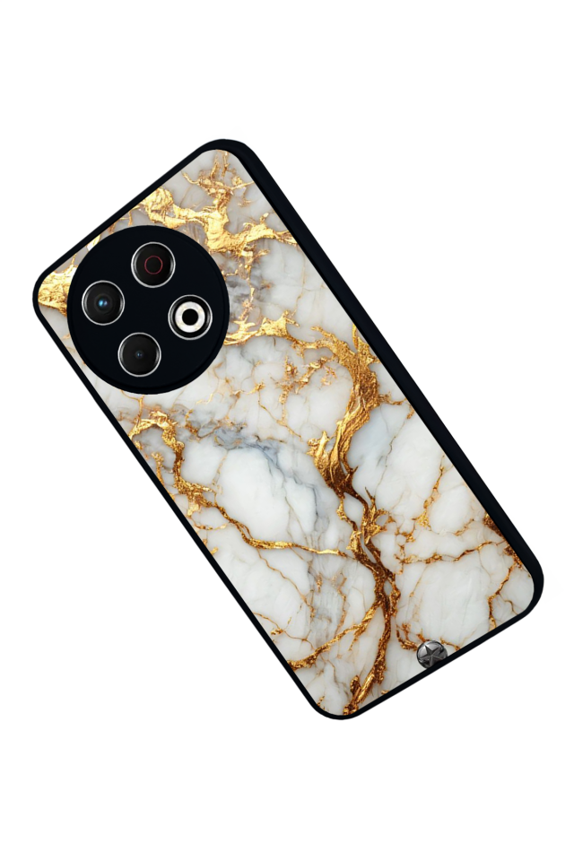 Tecno Spark 30 Pro Uyumlu Mermer Marble Tasarımlı Glossy Premium Kılıf