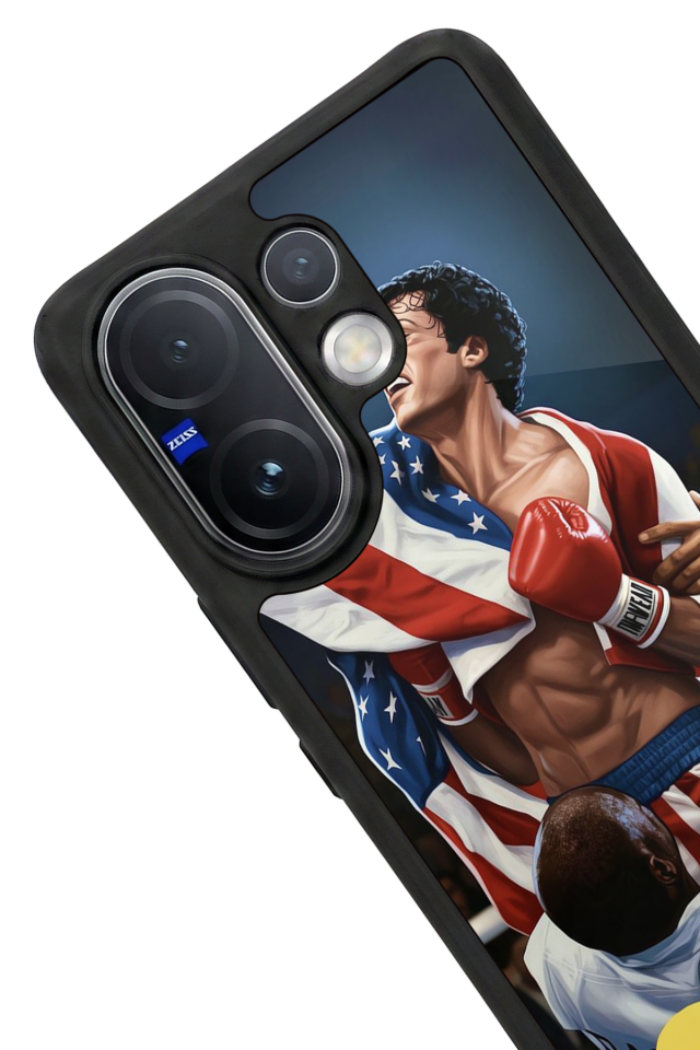 Vivo V60 Uyumlu Rocky Tasarımlı Glossy Premium Kılıf