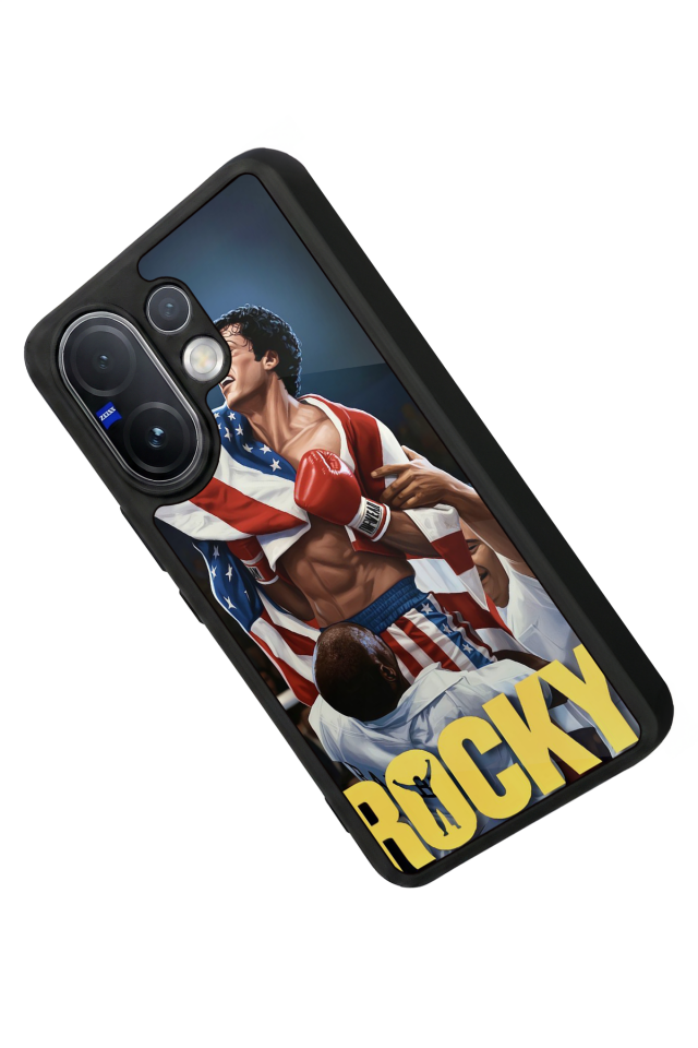 Vivo V60 Uyumlu Rocky Tasarımlı Glossy Premium Kılıf