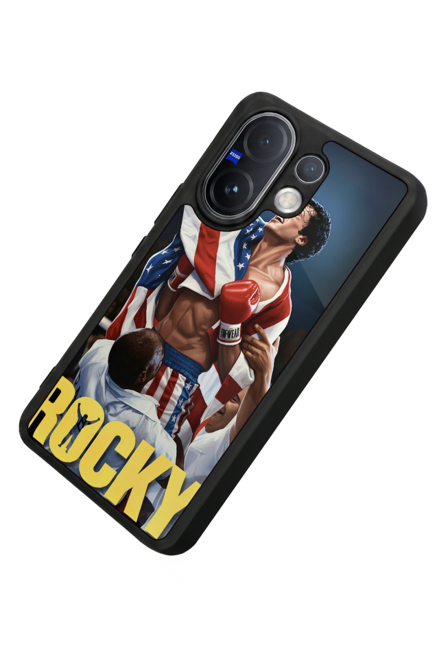 Vivo V60 Uyumlu Rocky Tasarımlı Glossy Premium Kılıf