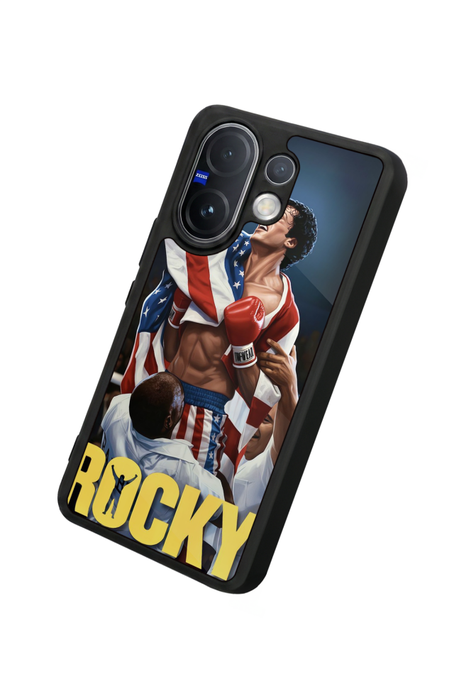 Vivo V60 Uyumlu Rocky Tasarımlı Glossy Premium Kılıf